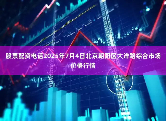 股票配资电话2025年7月4日北京朝阳区大洋路综合市场价格行情