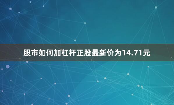 股市如何加杠杆正股最新价为14.71元