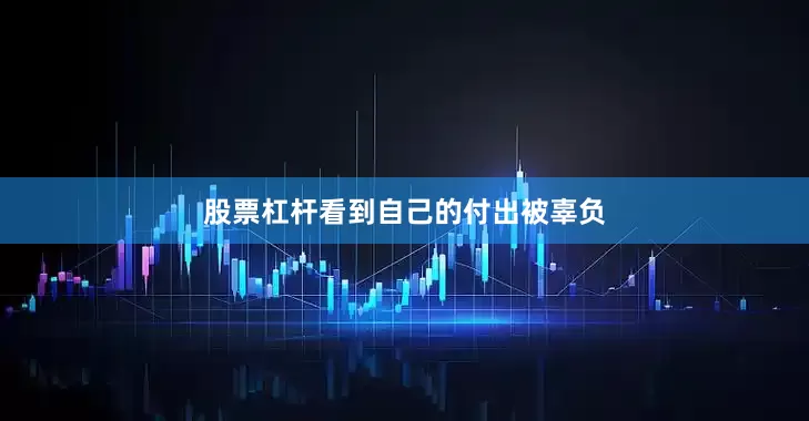 股票杠杆看到自己的付出被辜负