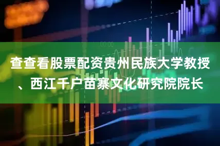 查查看股票配资贵州民族大学教授、西江千户苗寨文化研究院院长