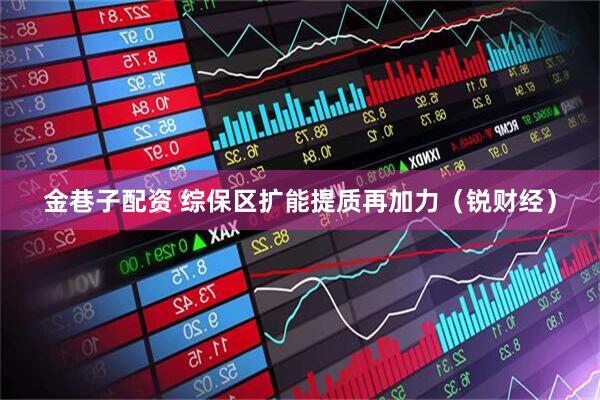 金巷子配资 综保区扩能提质再加力（锐财经）