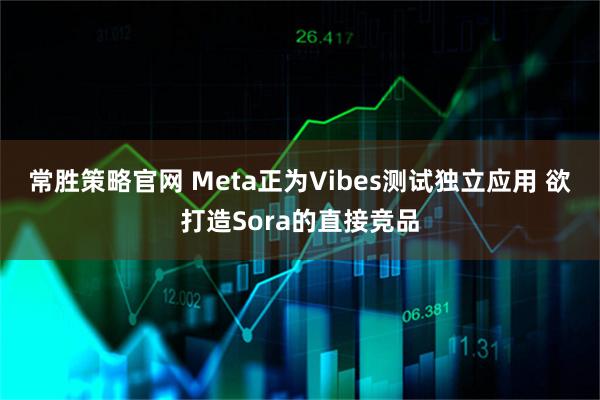 常胜策略官网 Meta正为Vibes测试独立应用 欲打造Sora的直接竞品